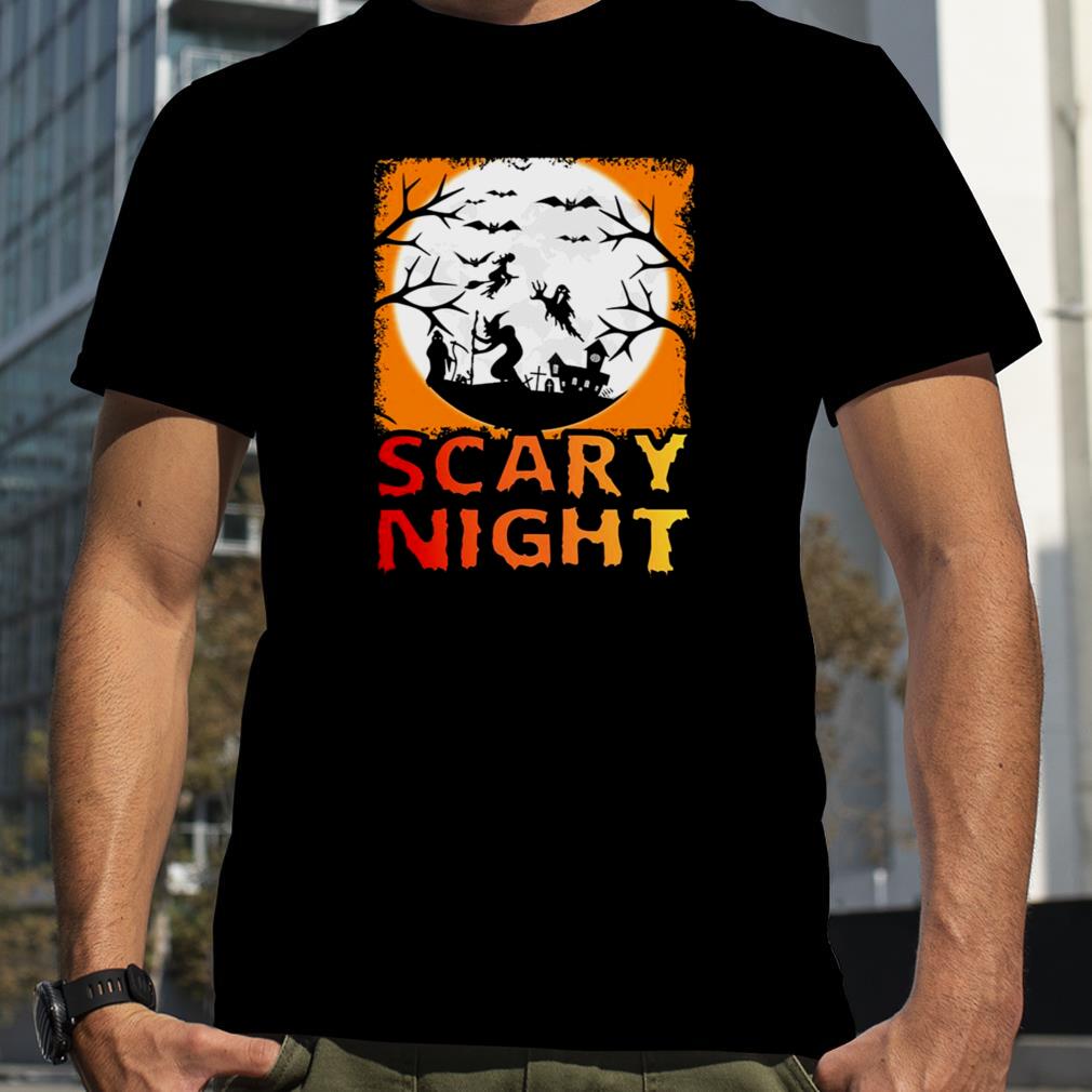 Orange Night Halloween Trick Or Treat Scary Night shirt