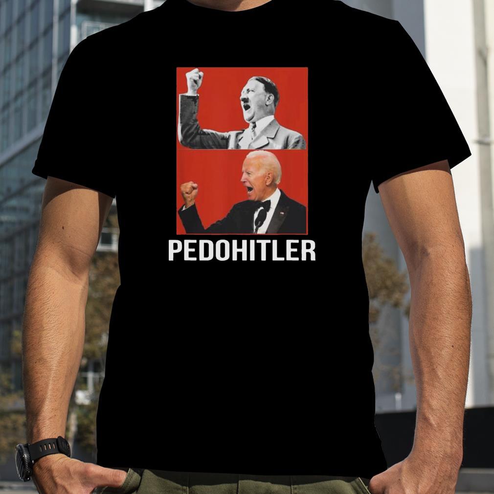 Pedohitler flag antI Joe Biden shirt