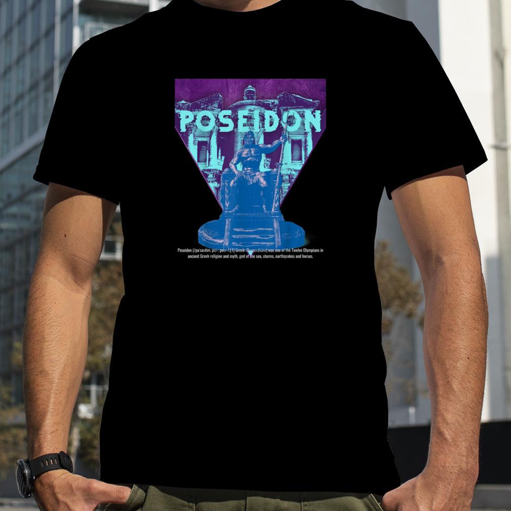 Poseidon Sitting On His Throne T Shirt