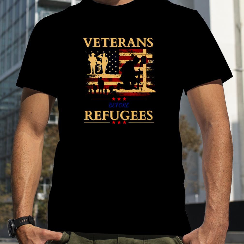 Retro Veterans Before Refugees shirt