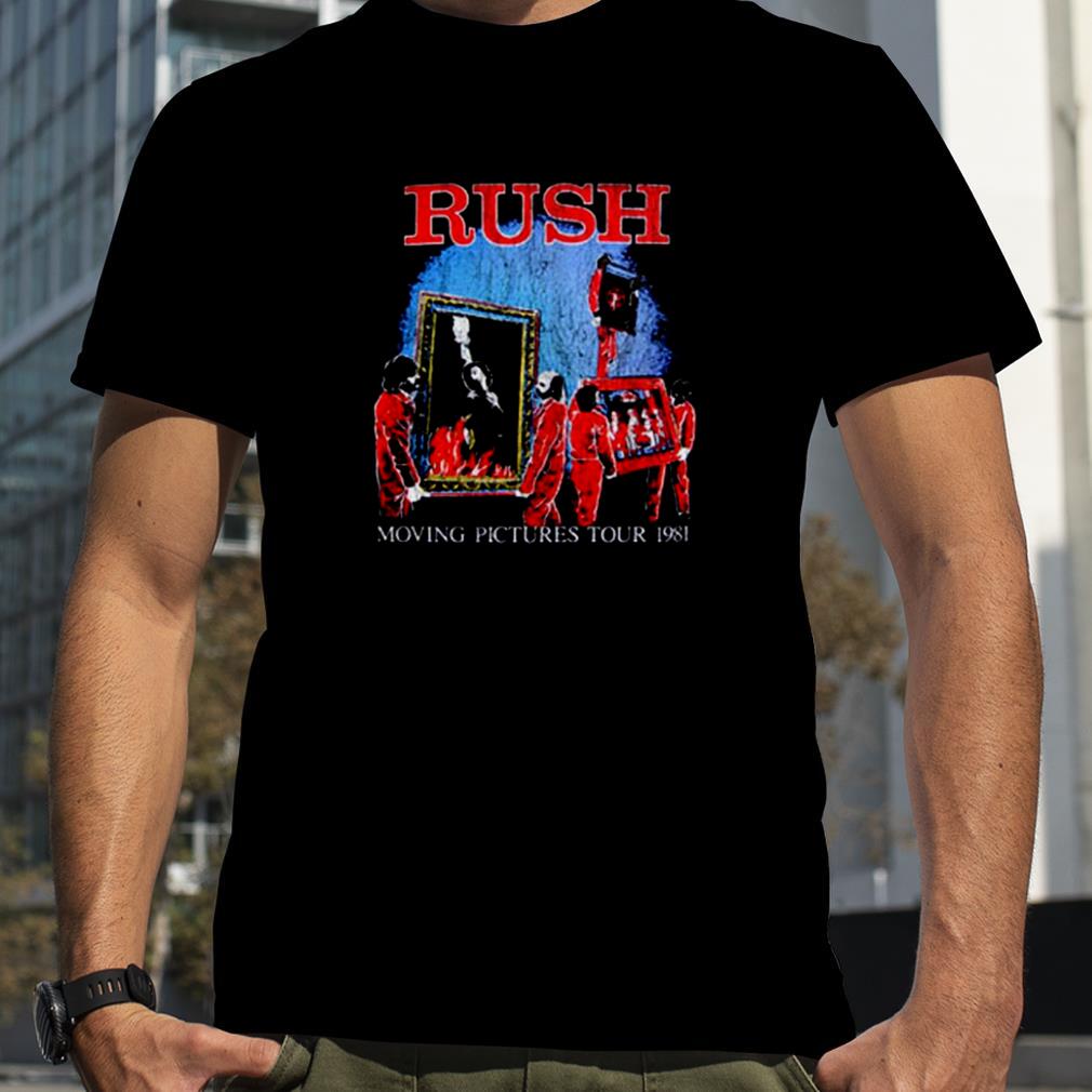 mengsel Aanpassing Uitgraving Rush Moving Pictures 1981 World Tour Rock shirt