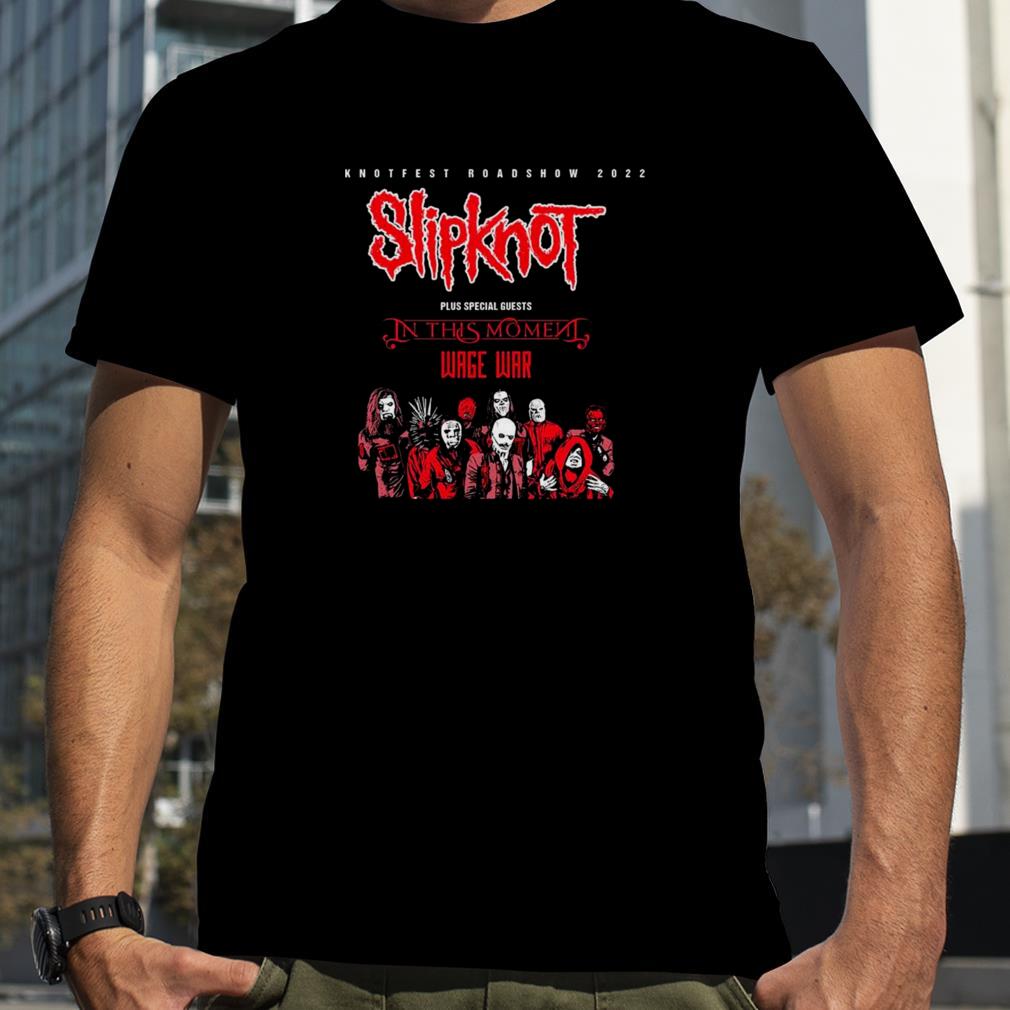 Slipknot Knotfest Roadshow 2022 plus special guests in this moment wage war Halloween shirt