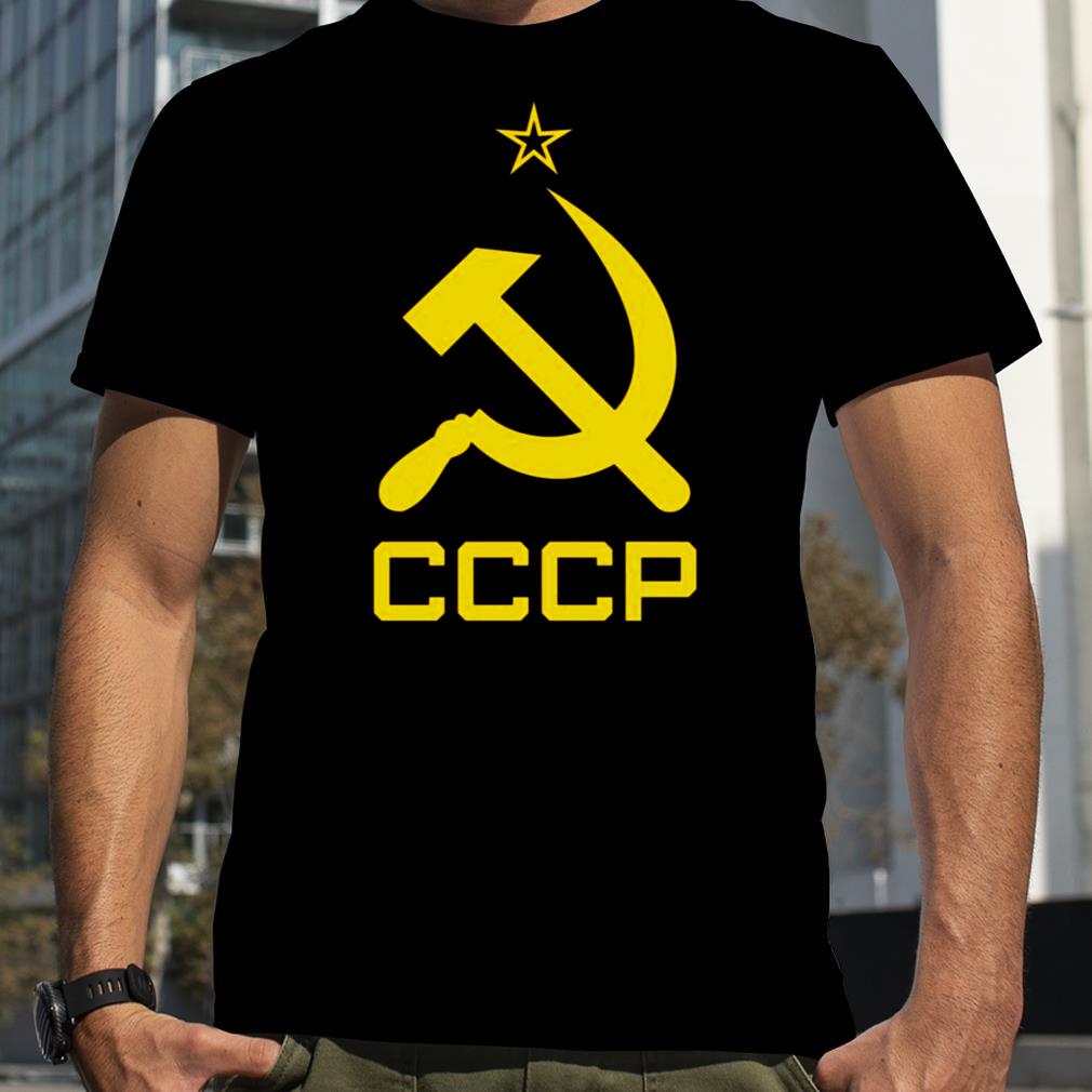 Soviet Union Hammer And Sickle Red Star Communism Cccp shirt