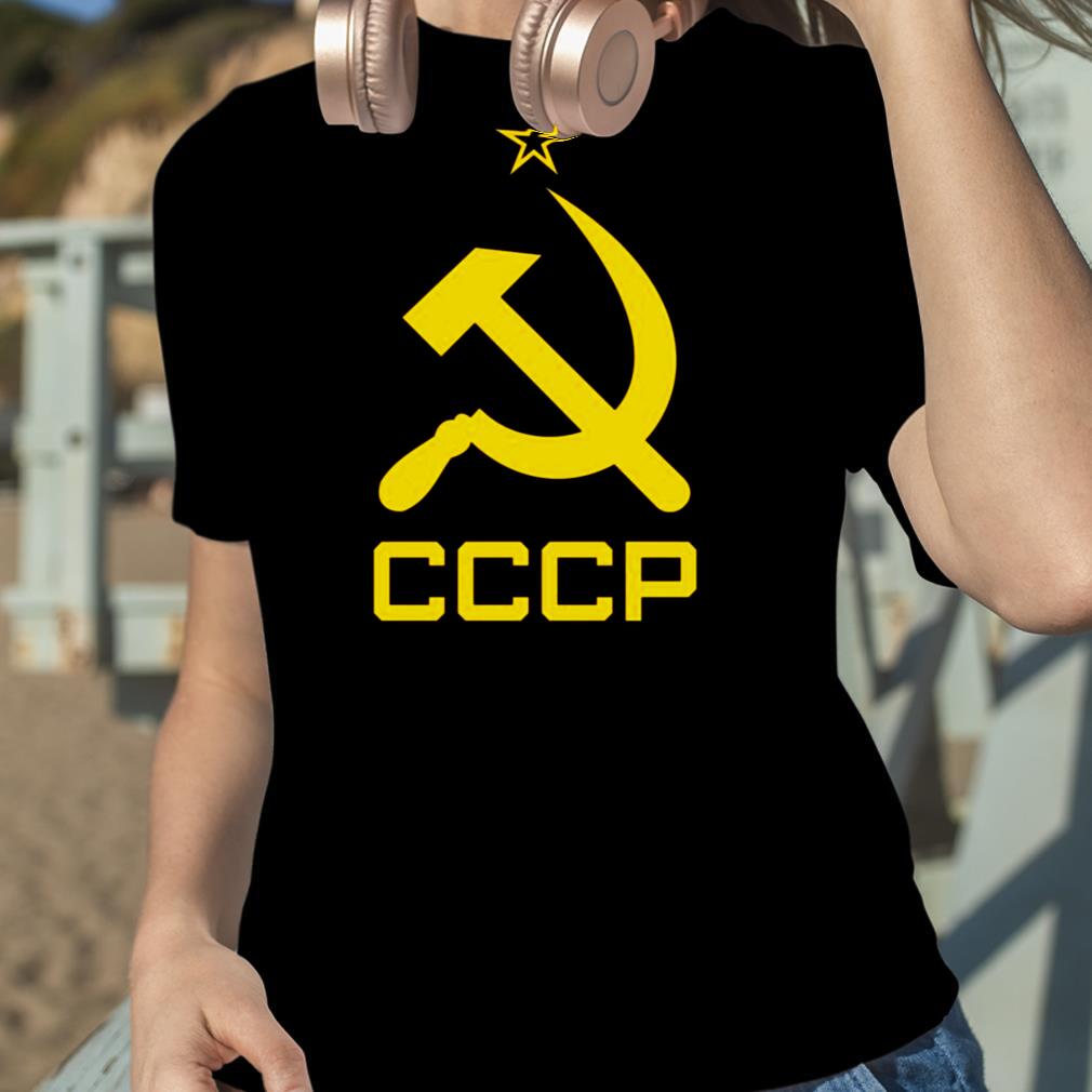 Udtømning reform Skrøbelig Soviet Union Hammer And Sickle Red Star Communism Cccp shirt