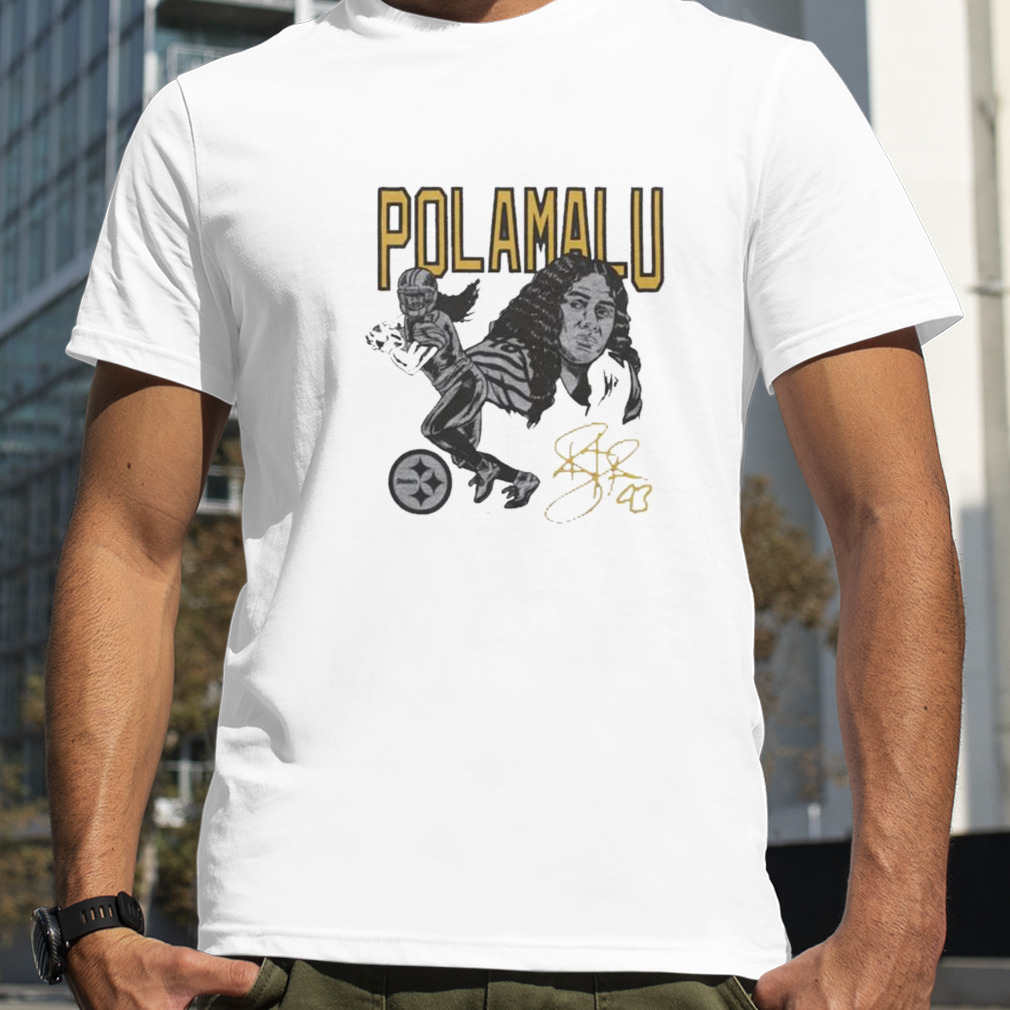 Steelers Troy Polamalu signature shirt