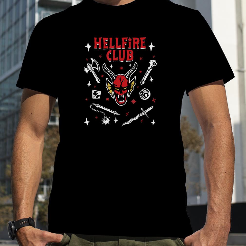 Stranger Things 4 Hellfire Club Icon Collage T Shirt