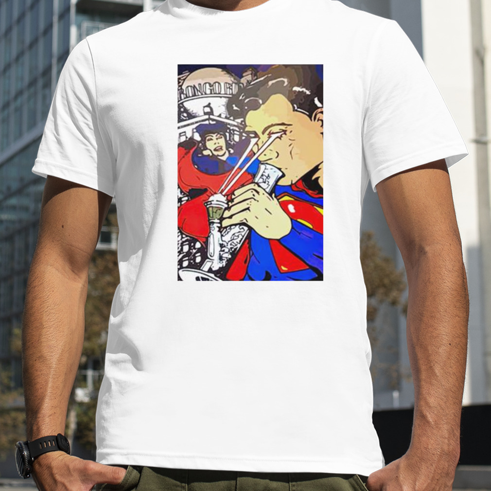 Superman Smoking Weed shirt