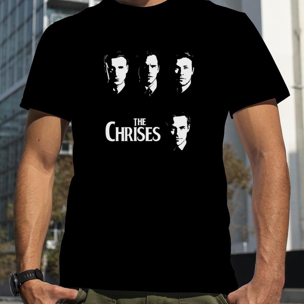 The Chrises Chris Pine X The Beatles shirt