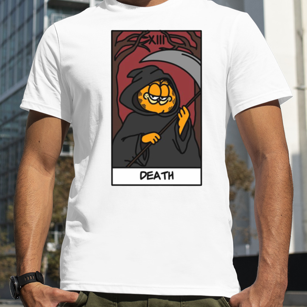 The Death Tarot Card But It’s Garfield Halloween shirt