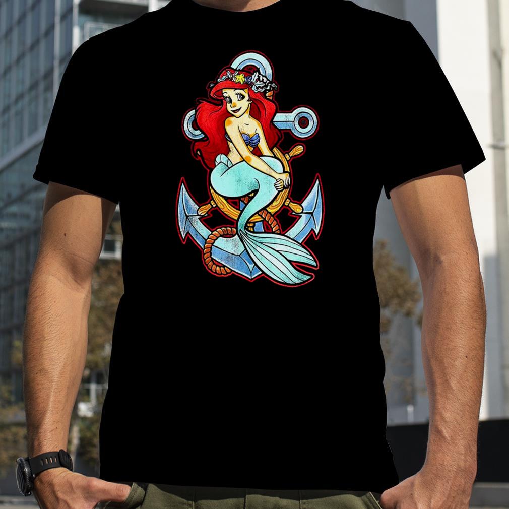 The Little Mermaid Ariel Anchor Graphic T Shirt