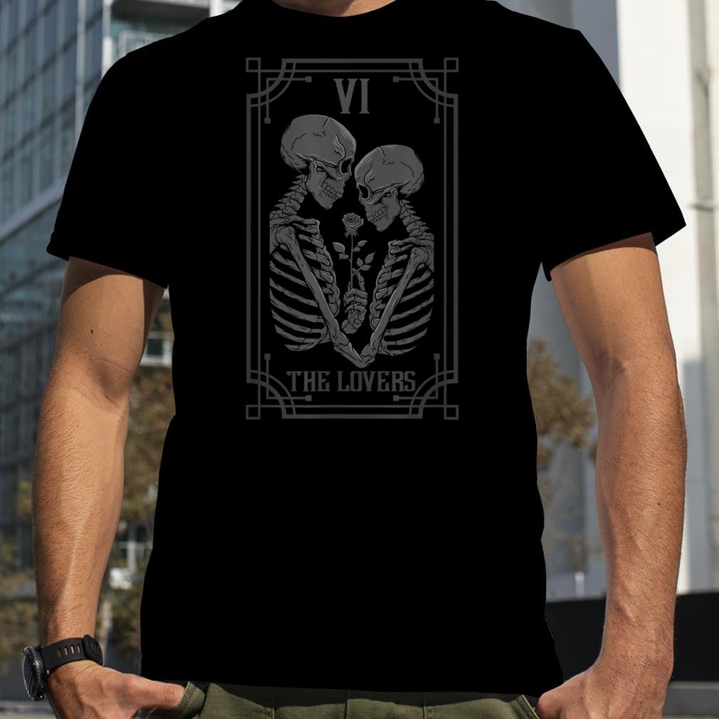 The Lovers Tarot Card Occult Goth Halloween Gothic T Shirt
