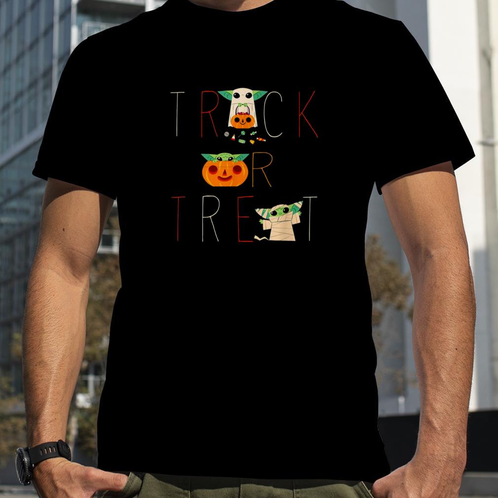 The Mandalorian Grogu Trick Or Treat Star Wars Halloween T Shirt