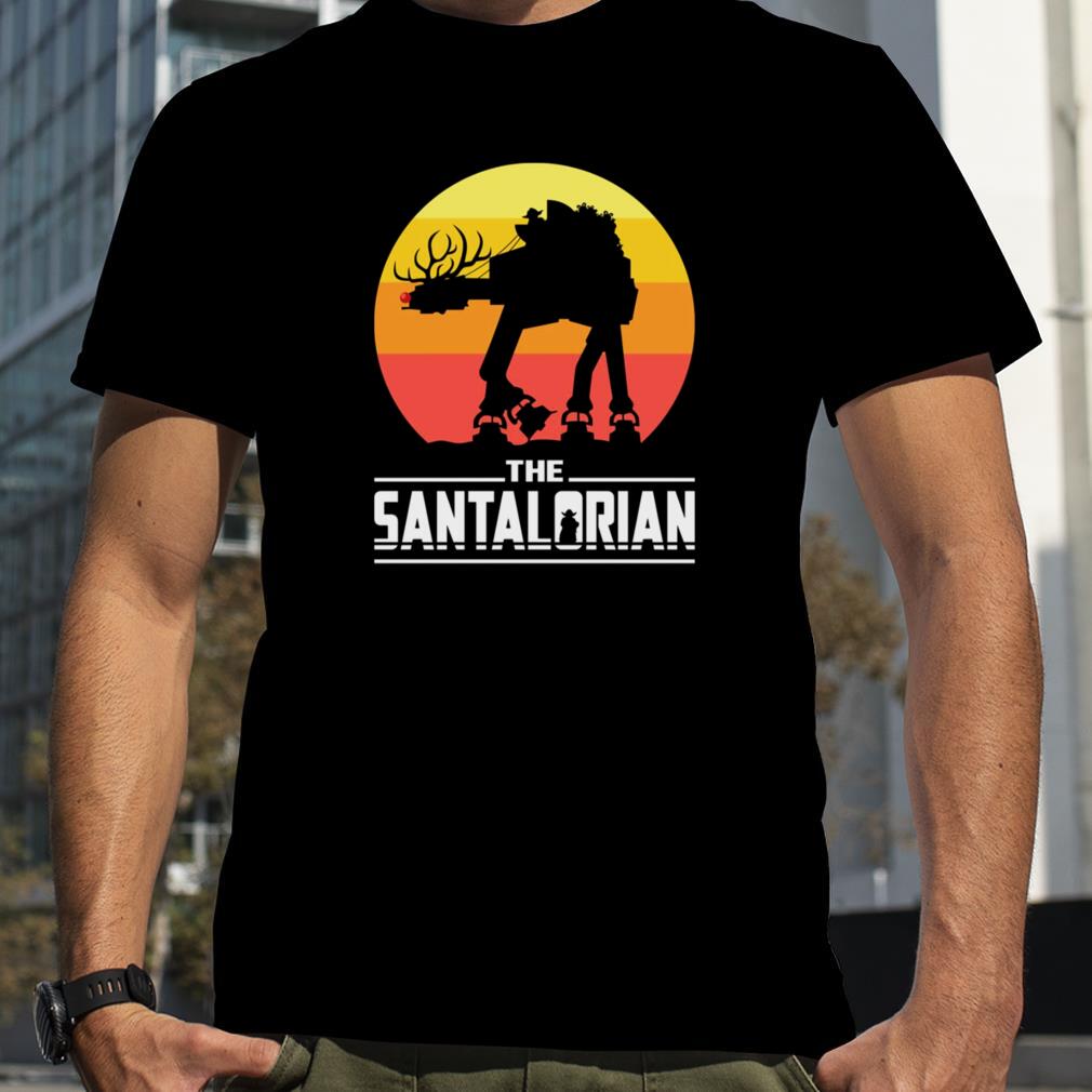 The Santalorian Atat Rudolph Christmas Star Wars Mandalorian shirt