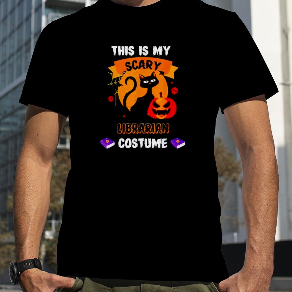 This is my scary librarian costume cat Halloween shirt