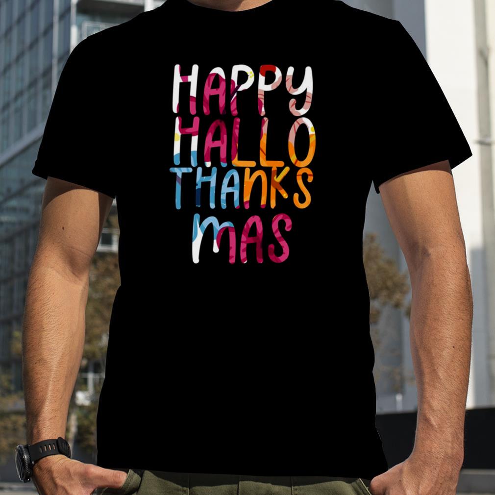 Tropical Happy Hallothanksmas shirt