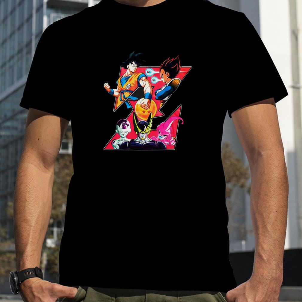 Typography Z Dragon Ball Z Anime shirt