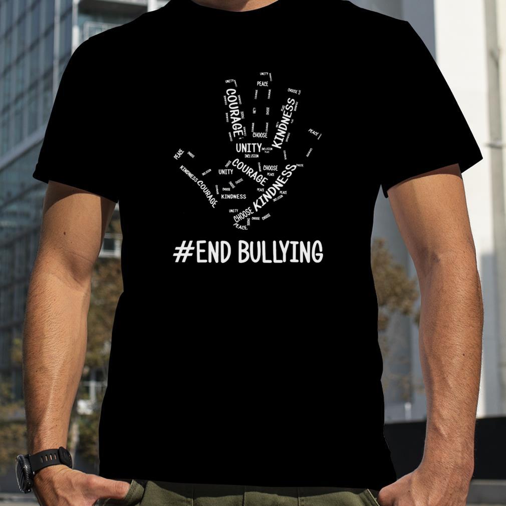 Unity Day Orange Kids 2022 Stop Bullying Love Sign Language Anti Bullying Shirt