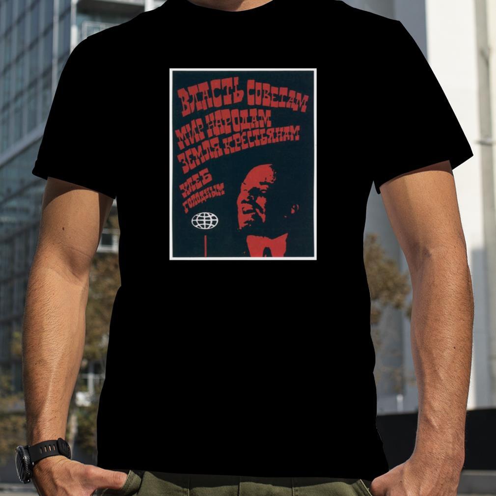 Ussr Cccp Lennin Retro Art Cold War Soviet Union Propaganda shirt