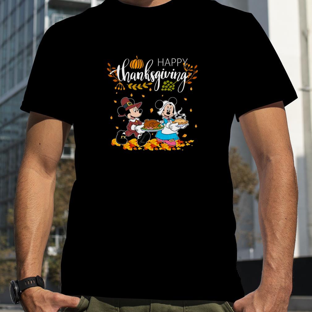 Vintage Minnie And Mickey Mouse Thankful Disney Thanksgiving Shirts