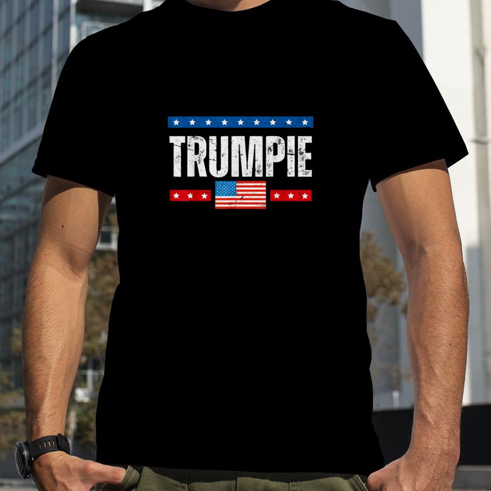 Vintage Trumpie Anti Biden Political US Flag Shirt