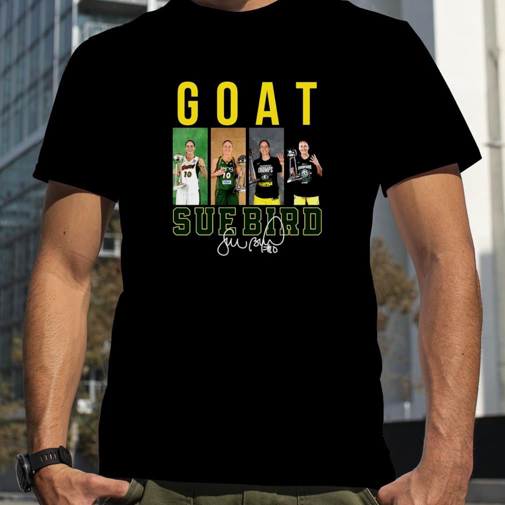 WNBA Basketball Player Sue Bird Goat Signed shirt