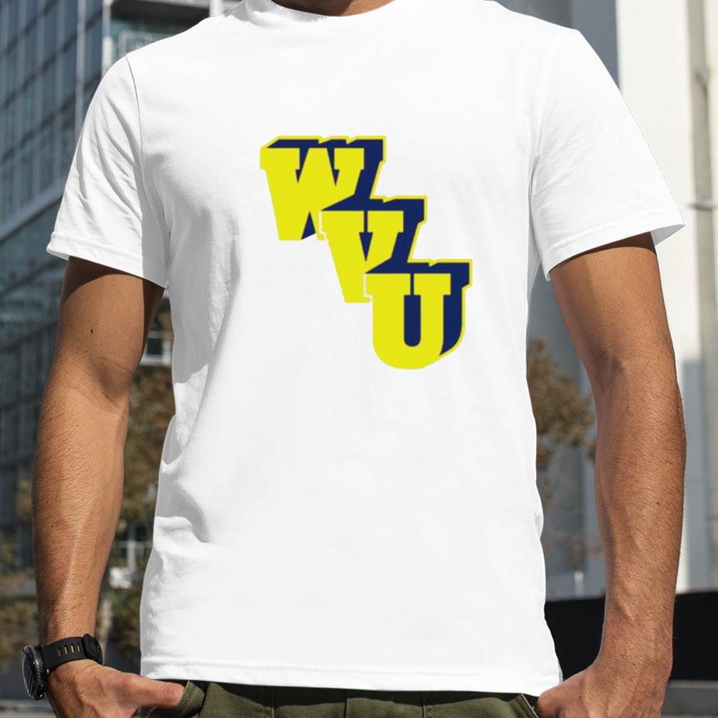 WVU Block Basketball Logo shirt