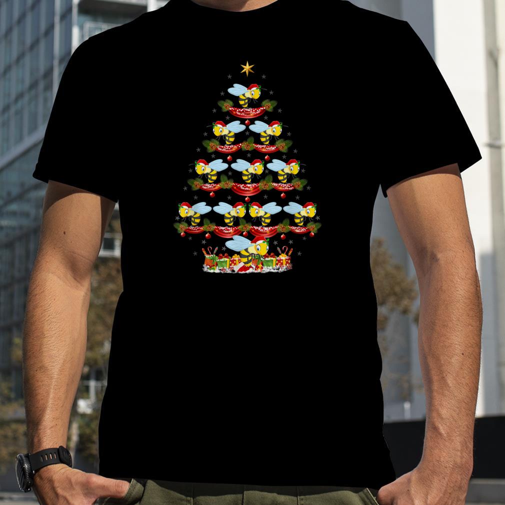 Wasp Lover Xmas Holiday Santa Wasp Christmas Tree T Shirt