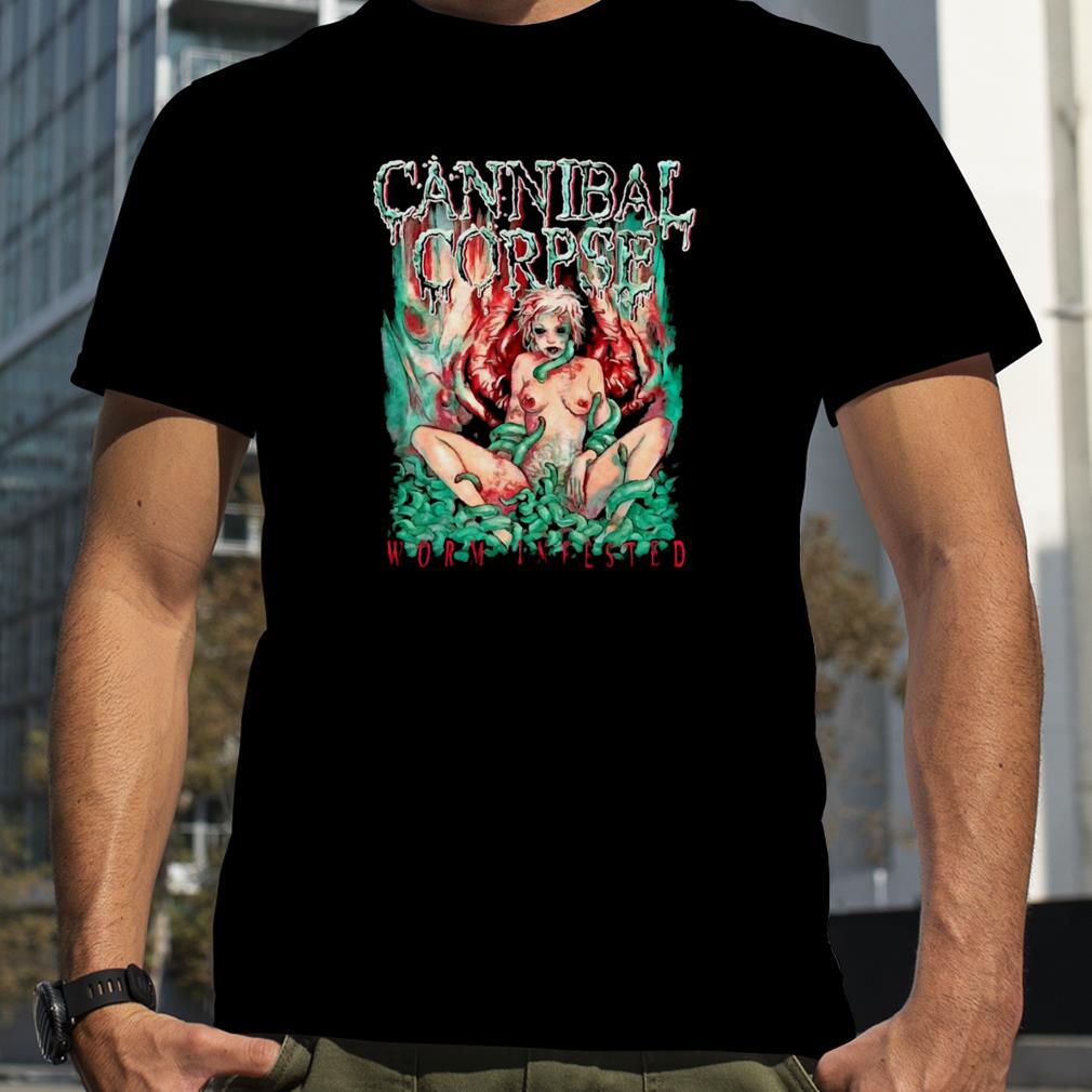 Worm Infested Cannibal Corpse Band Vintage shirt