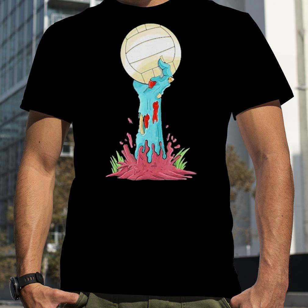 Zombie Hands Volleyball Funny Halloween Horror Scary Costume Shirt