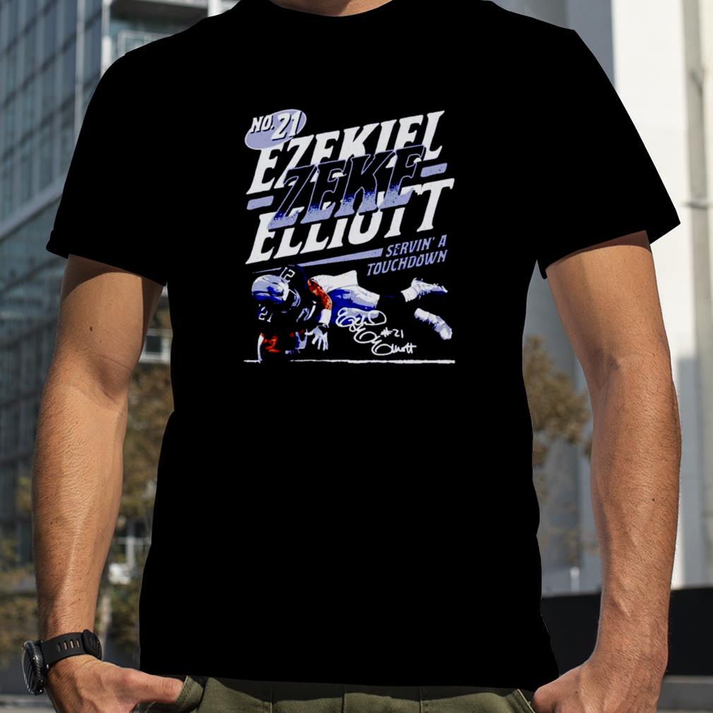 Ezekiel Elliott Dallas Servin’ signature shirt