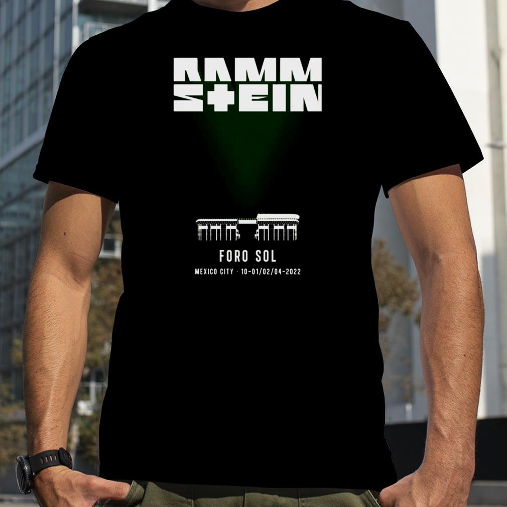 Rammstein Foro Sol Mexico City 2022 Tour Shirt