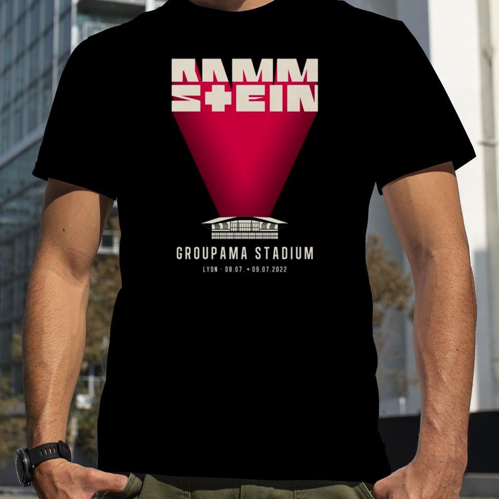 Rammstein Groupama Stadium Lyon 2022 Tour Shirt