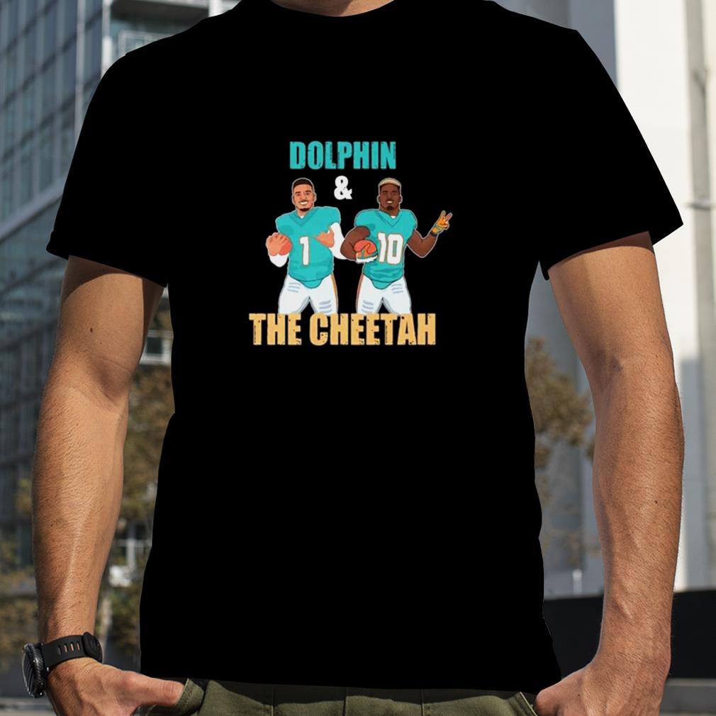 Tua Tagovailoa Dolphins And The Cheetah Miami Dolphins Shirt, hoodie,  sweatshirt and long sleeve