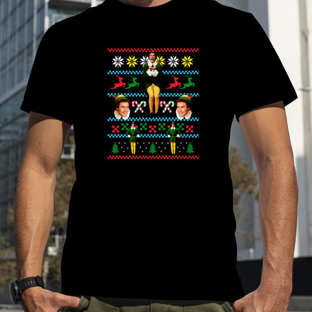 Ugly Christmas Design Xmas Movie Buddy The Elf Will Ferrell shirt