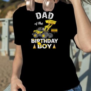 Dad Of the Birthday Boy Construction Family Matching T Shirt
