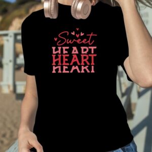 Sweet Heart Funny Valentine's Day For Couple Matching Pjs T Shirt