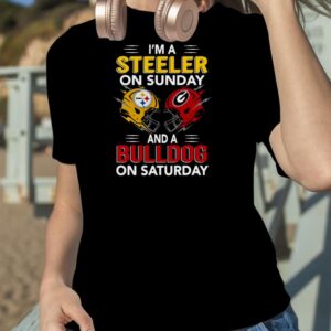 I’m a Pittsburgh Steelers on sunday and a Georgia Bulldogs on saturday 2022 shirt