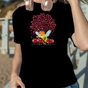 Bee Lover Heart Tree Bee Valentine's Day T Shirt