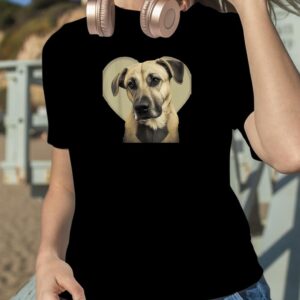 Black Mouth Cur Valentines Day T Shirt