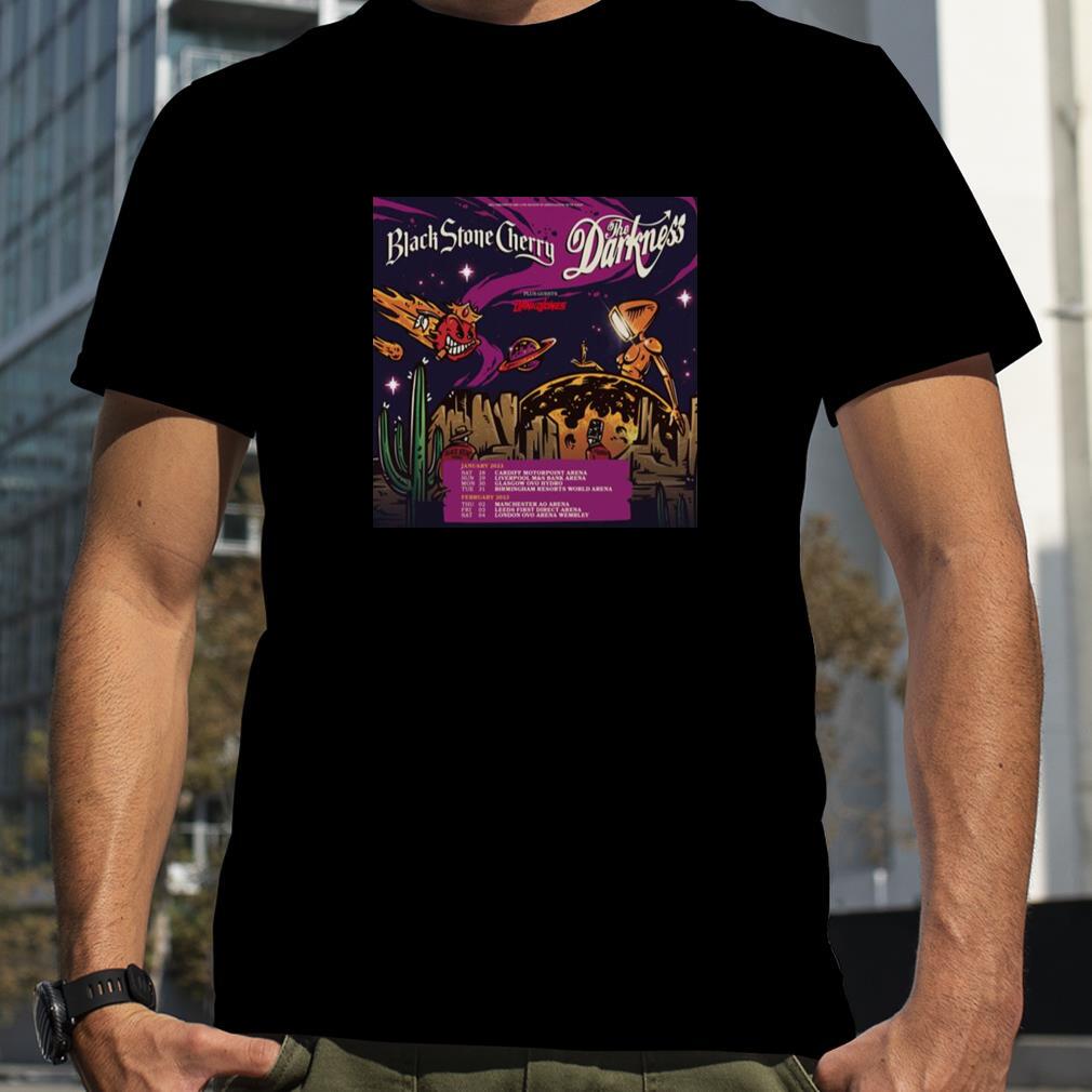 Black Stone Cherry England The Darkness Tour 2023 shirt
