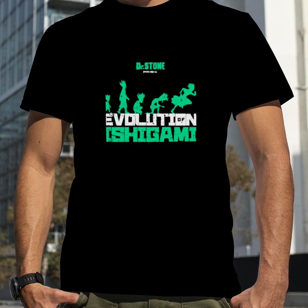 Evolution Of Ishigami Grunge Style Green Design Dr Stone Shirt