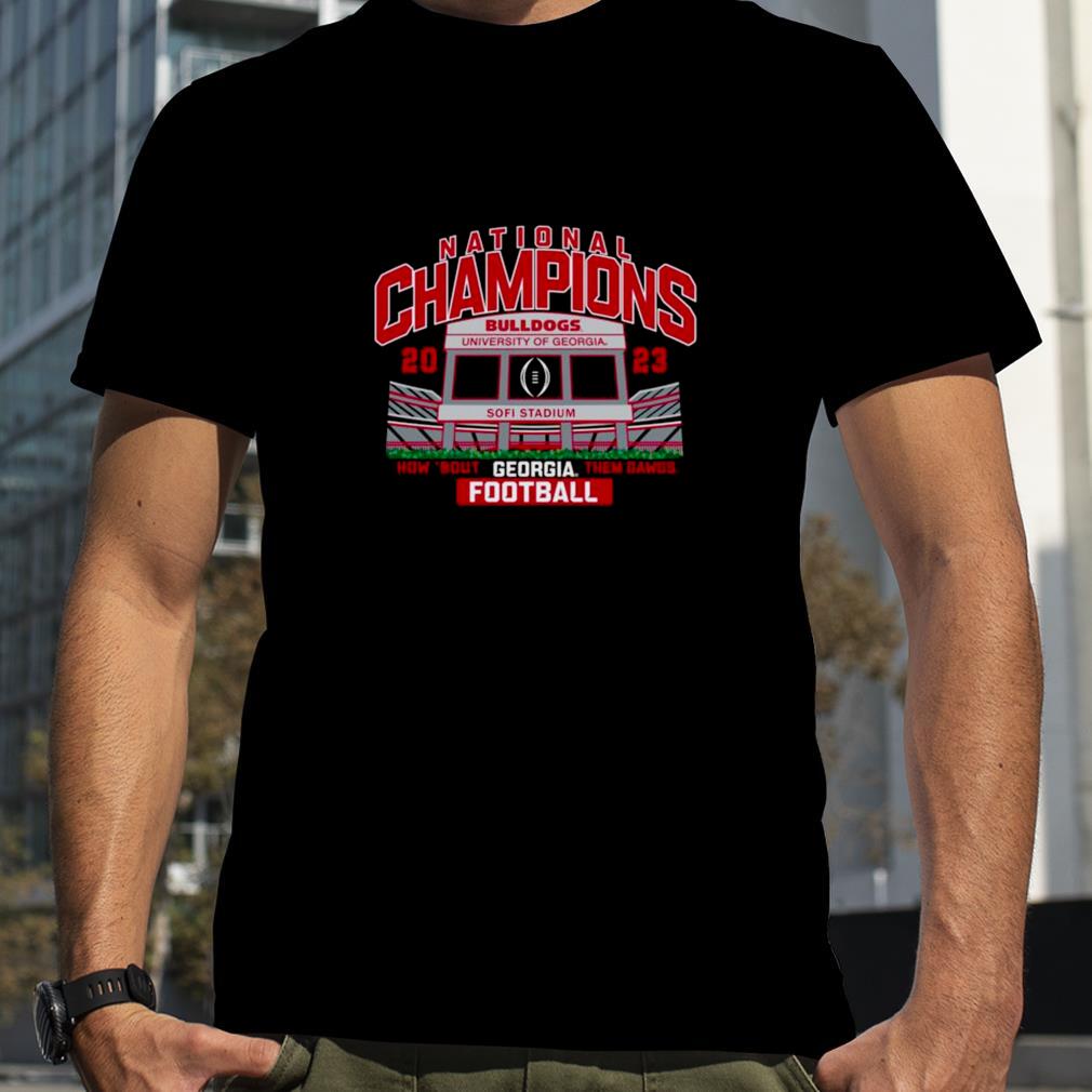 Georgia Bulldogs College Football Playoff 2023 National Champions SoFi Stadium T Shirt