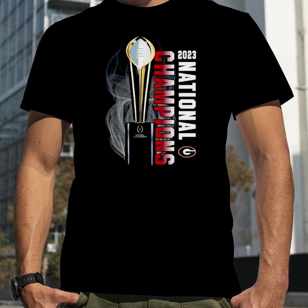 Georgia Bulldogs College Football Playoff 2023 National Champions Trophy T Shirt