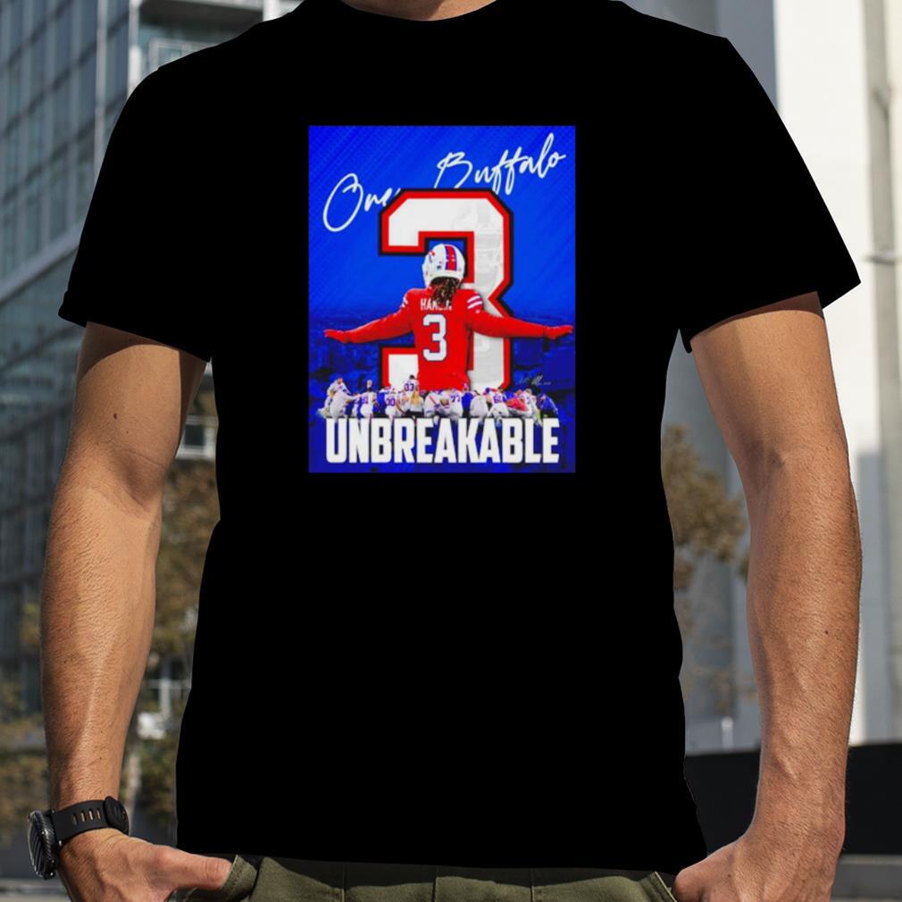 Love For Damar Hamlin One Buffalo Bills Unbreakable Shirt