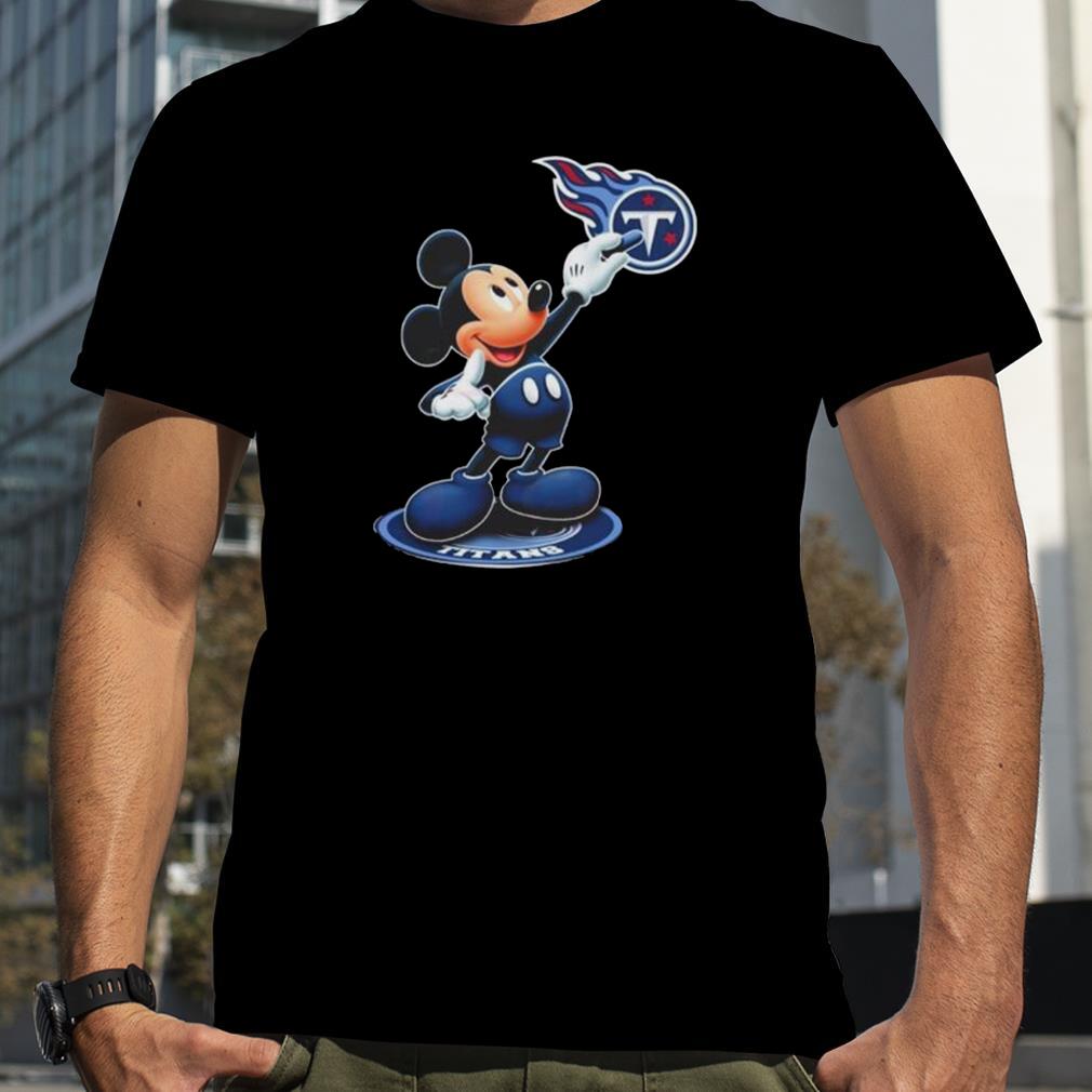 Mickey Mouse NFL tennessee titans logo 2023 shirt