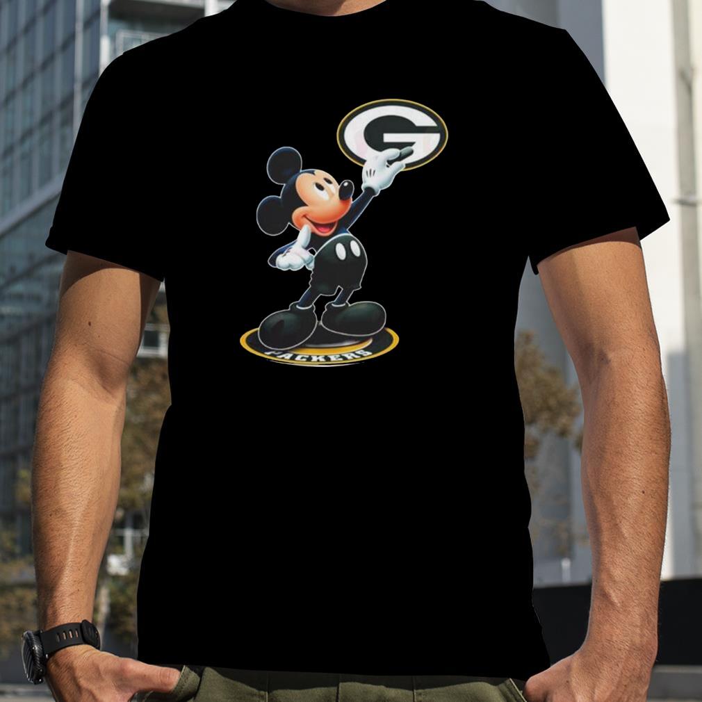 Mickey Mouse Nfl green bay packers logo 2023 shirt