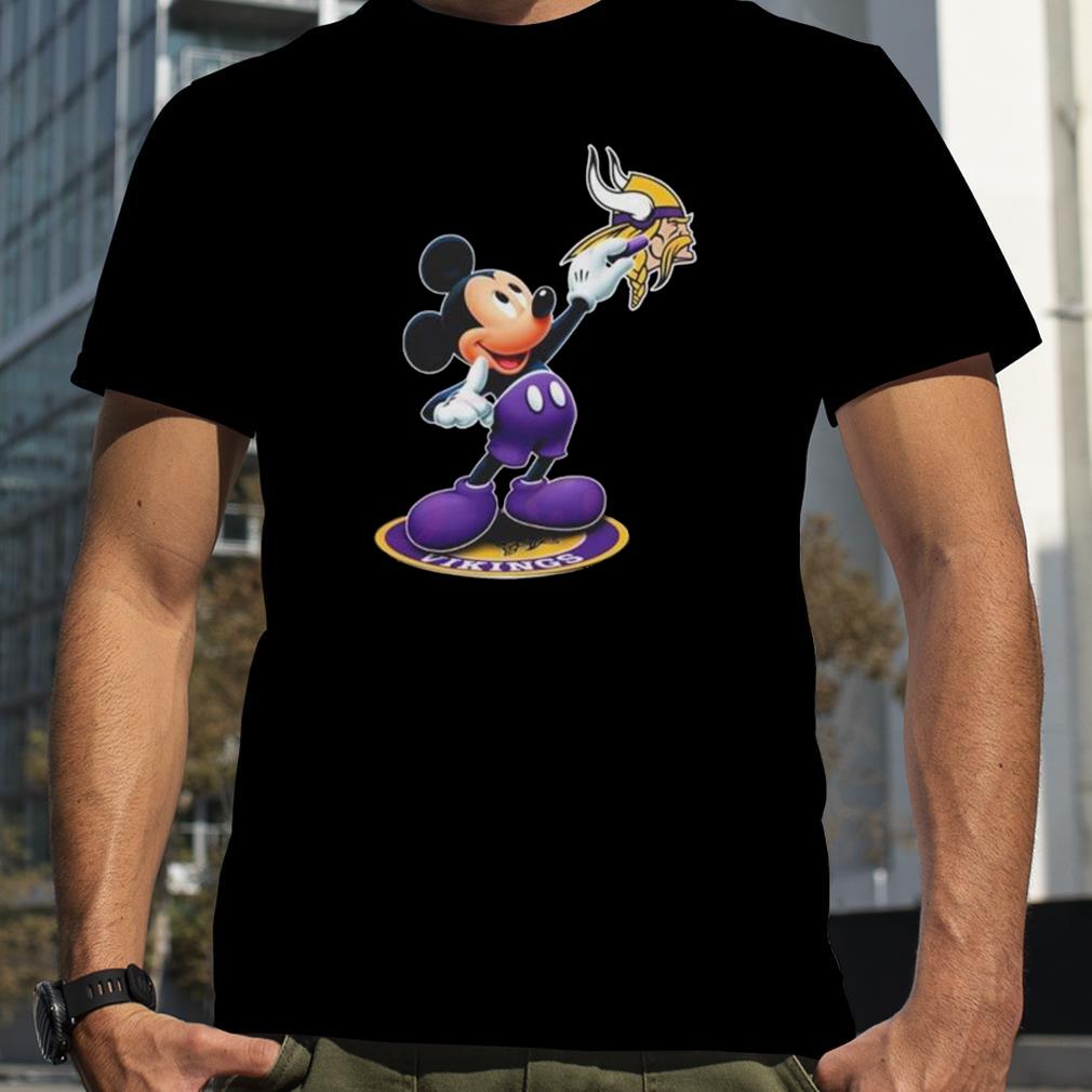 Mickey Mouse Nfl minnesota vikings logo 2023 shirt
