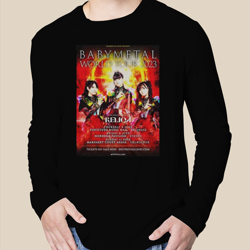 Babymetal World Tour 2023 Destroy All Lines Presents Fan Gifts T Shirt