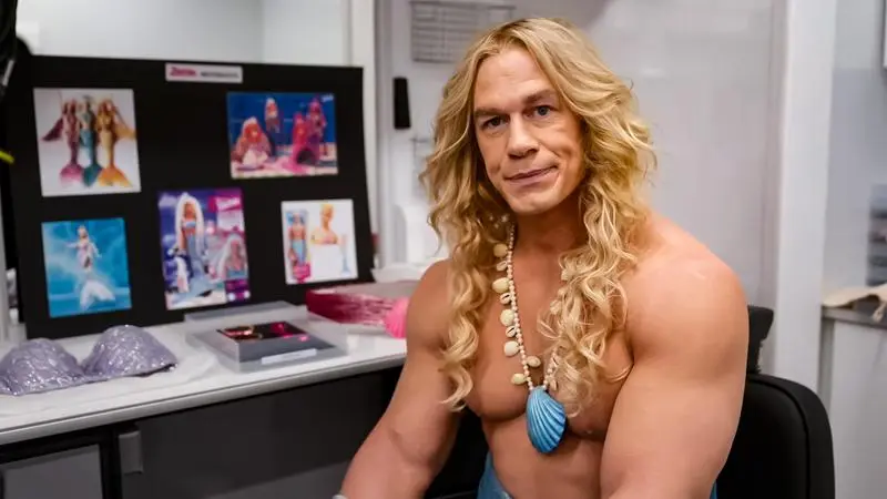 First Look at John Cena’s Mermaid In Barbie Movie (Photos)
