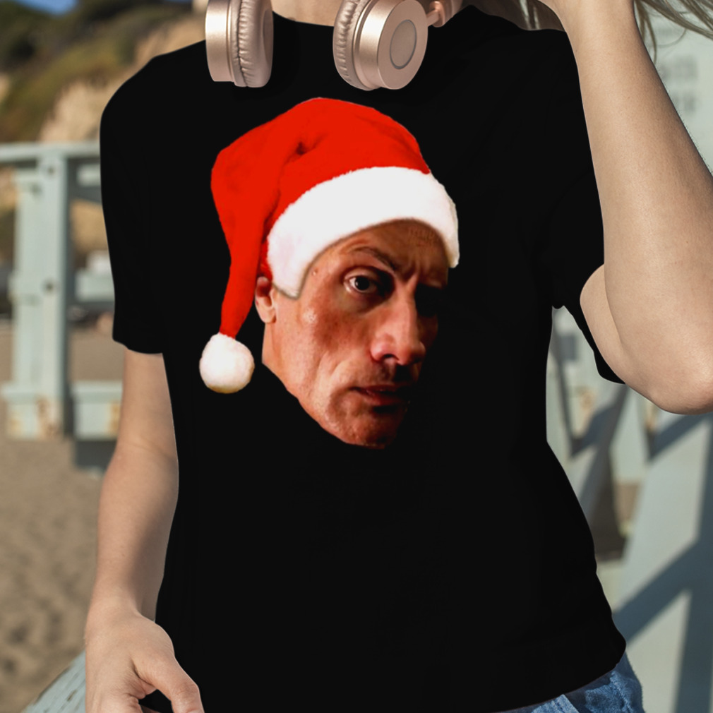 The Rock Eyebrow Raise Face Christmas Meme Shirt
